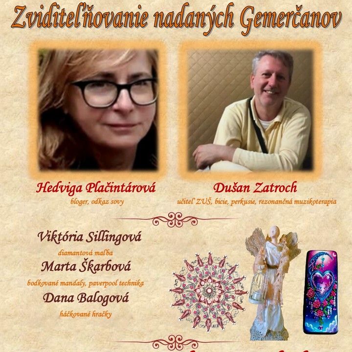 Fotka - Beseda v rámci projektu  Zviditeľňovanie nadaných Gemerčanov