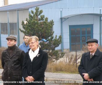 Odkanalizovanie Nadabula, Rožň. Baňa - slávnostné otvorenie stav