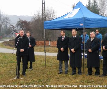 Odkanalizovanie Nadabula, Rožň. Baňa - slávnostné otvorenie stav