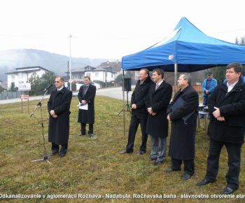 Odkanalizovanie Nadabula, Rožň. Baňa - slávnostné otvorenie stav