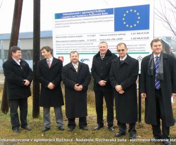 Odkanalizovanie Nadabula, Rožň. Baňa - slávnostné otvorenie stav