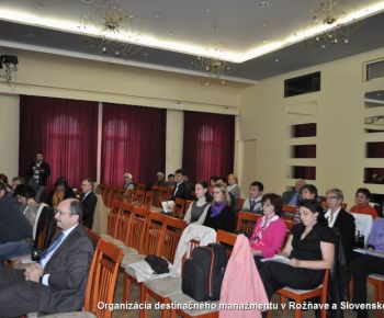 Organizácia destinačného manažmentu v Rožňave a Slovenskom krase
