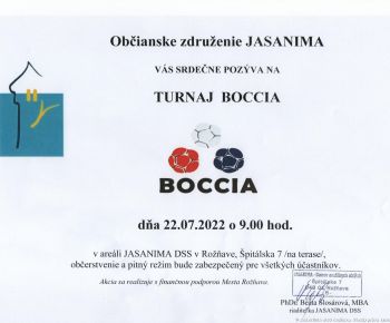 Spravodajstvo z podujatí / Turnaj priateľstva 2022 - boccia - foto