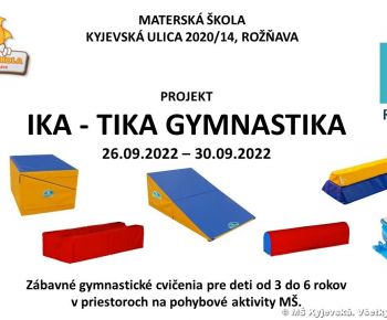 Spravodajstvo z podujatí / Ika – tika - gymnastika - foto