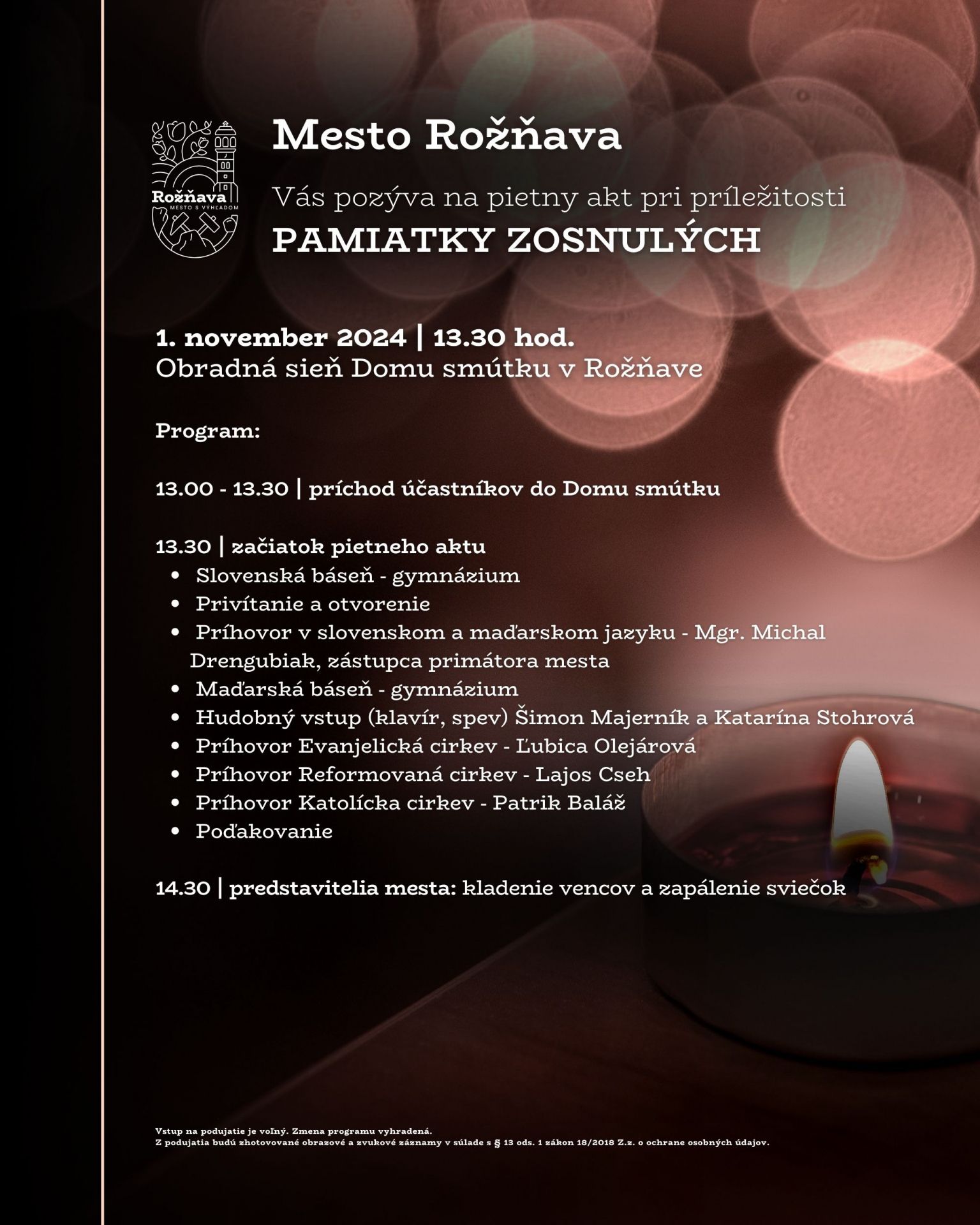 plagat pamiatka zosnulych