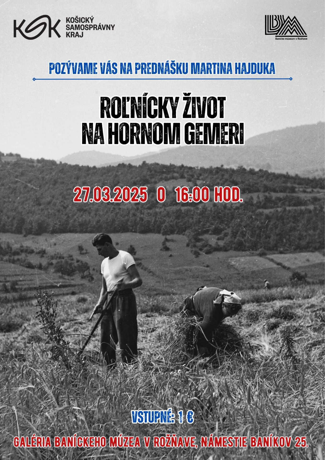 Roľnícky život na Hornom Gemeri - plagat
