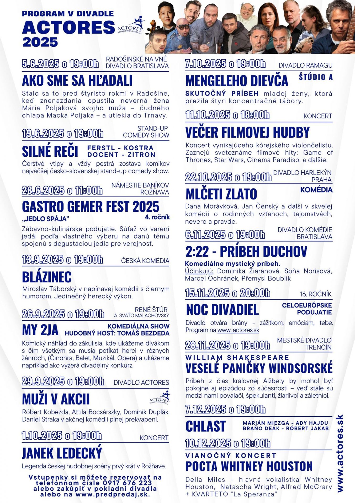 program divadla