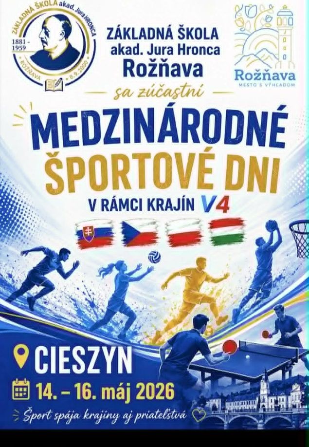 sportove dni V4 plagat