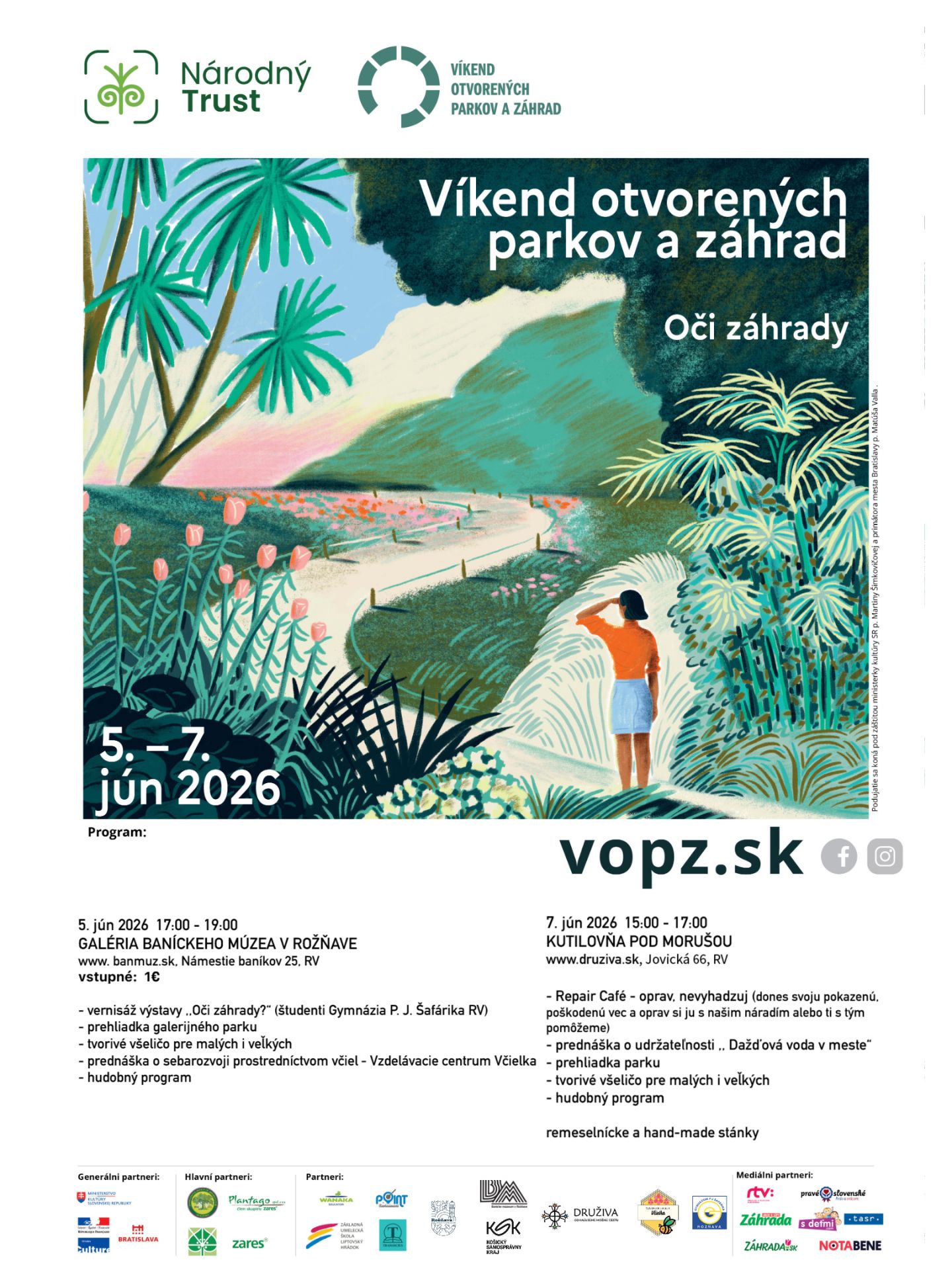 vikend otvorenych parkov a zahrad plagat