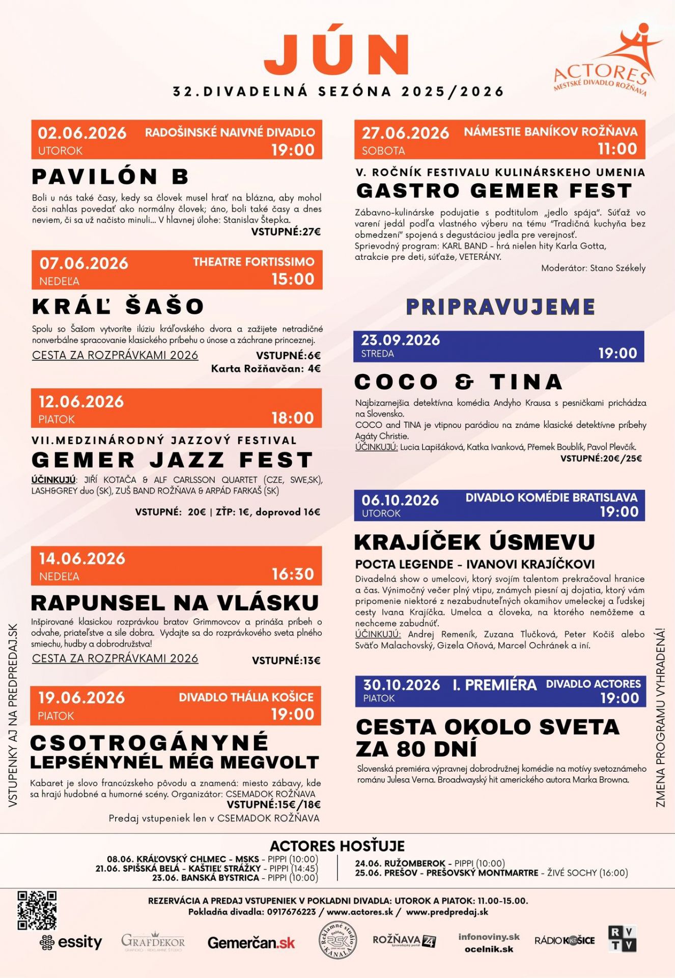 program divadla actores