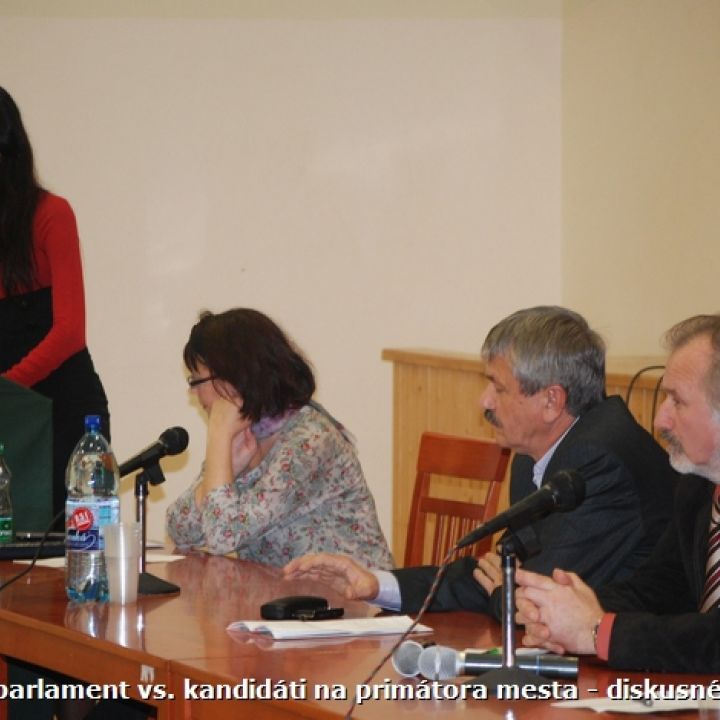 Disk. popoludnie - kandidáti na primátora a štud. parlament