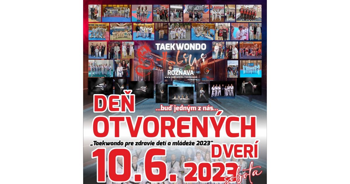 TAEKWONDO HAKIMI Rožňava - Deň otvorených dverí