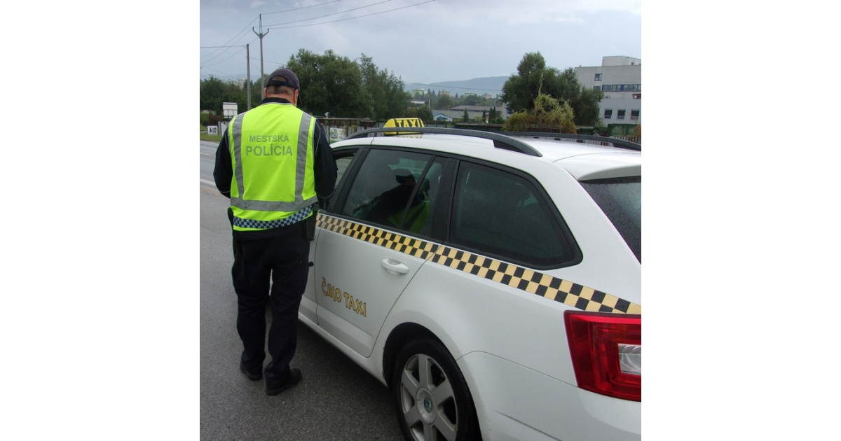 Kontrola taxislužieb na území mesta Rožňava