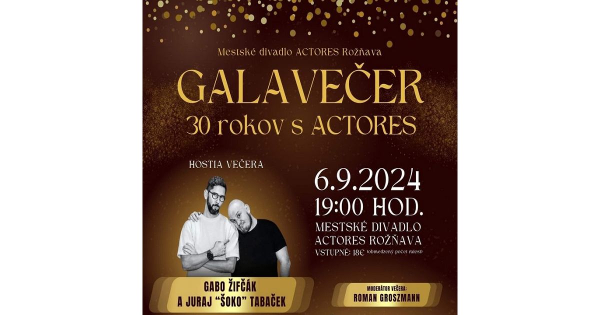 GALAVEČER  30 rokov s ACTORES