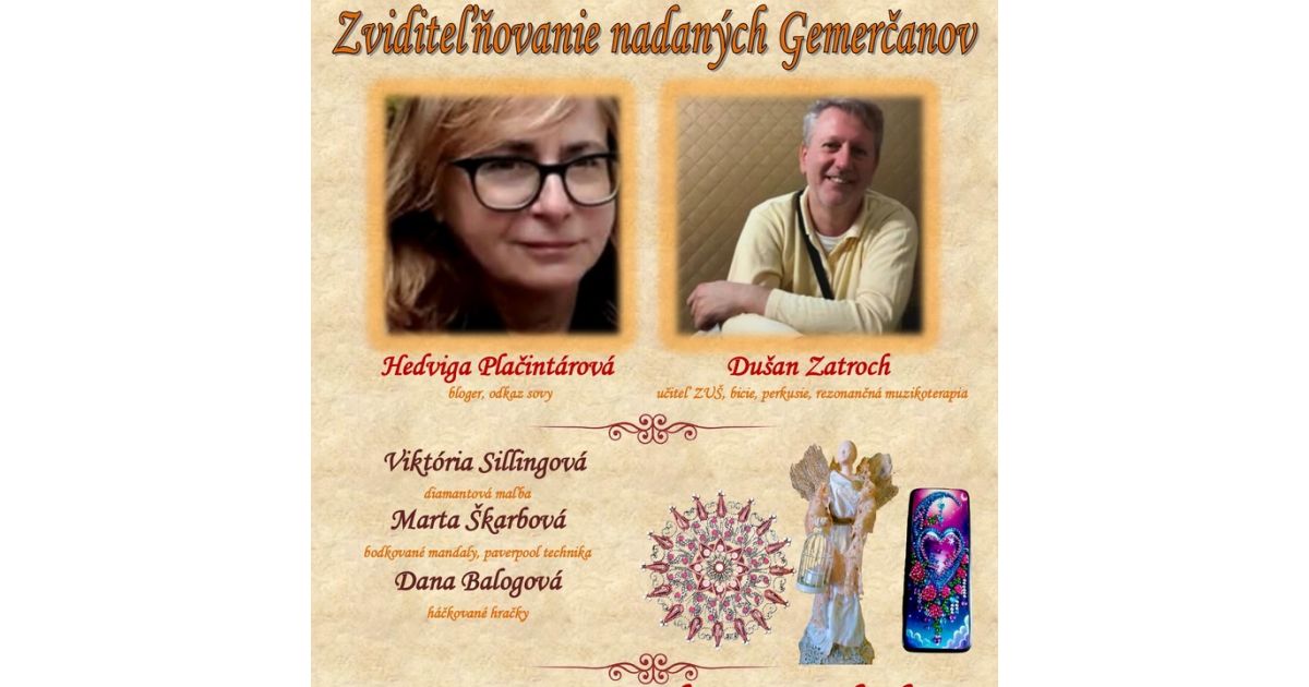 Beseda v rámci projektu  Zviditeľňovanie nadaných Gemerčanov