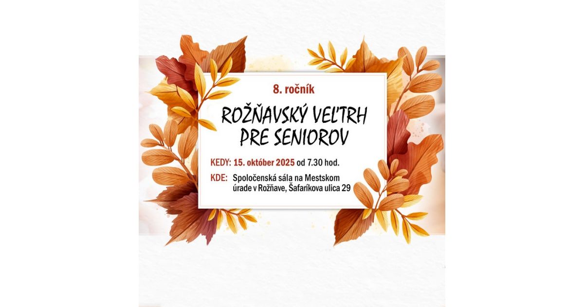 Rožňavský veľtrh pre seniorov