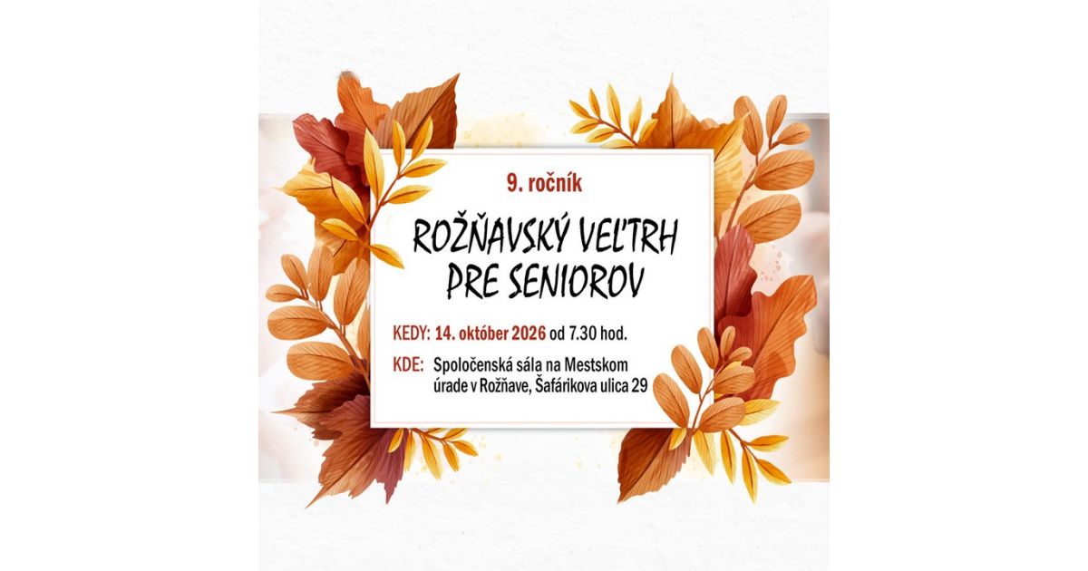 Rožňavský veľtrh pre seniorov