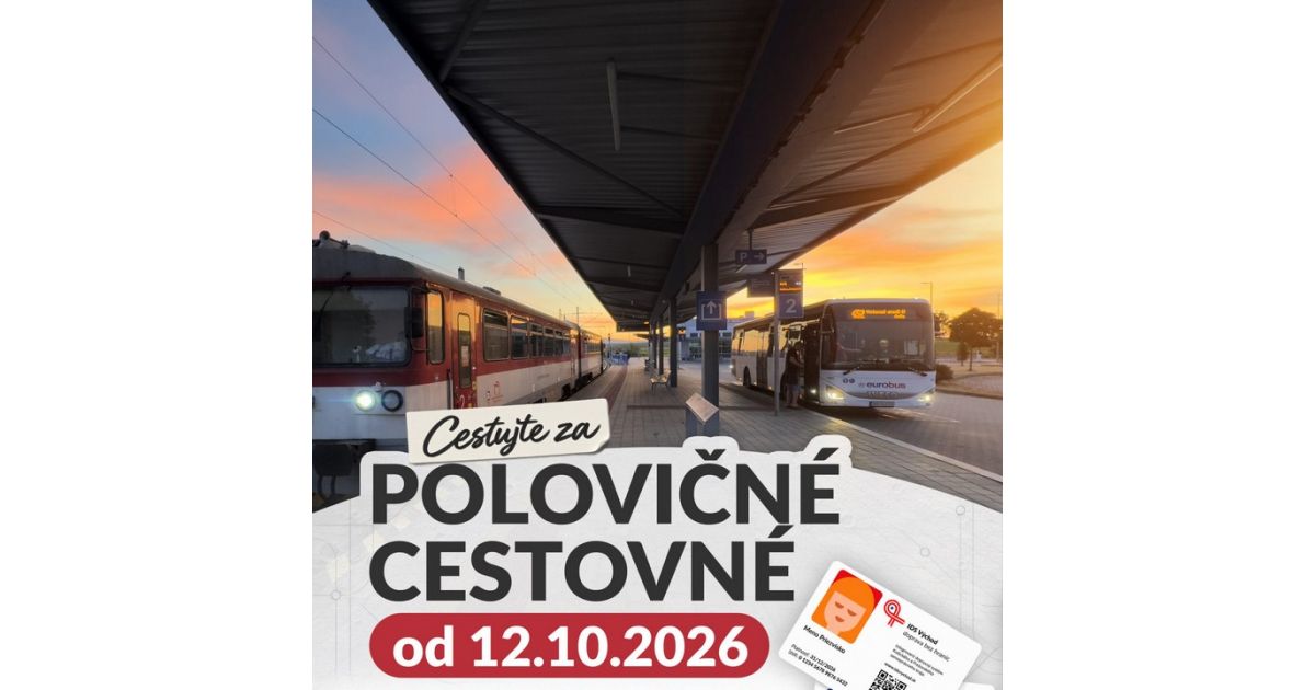 Dočasné zníženie cestovného v regionálnych autobusoch na východe Slovenska