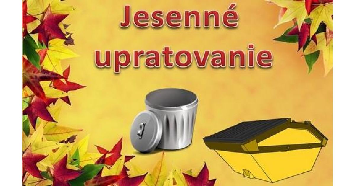 Jesenné upratovanie