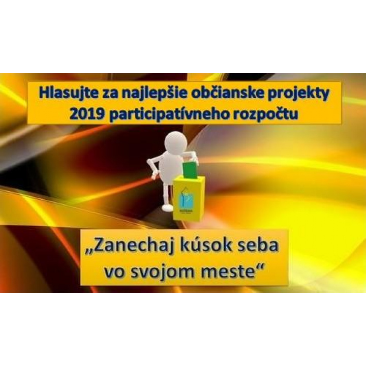 Hlasujte za najlepšie občianske projekty 2019 participatívneho rozpočtu - hlasovanie ukončené