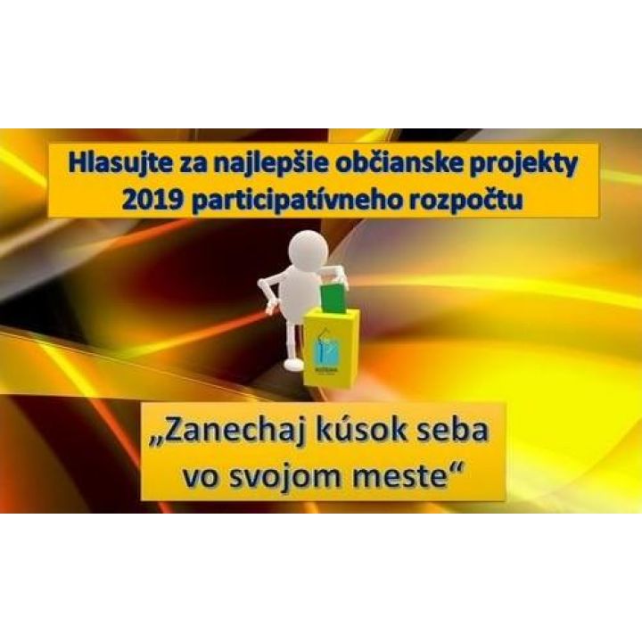 Fotka - Hlasujte za najlepšie občianske projekty 2019 participatívneho rozpočtu -...