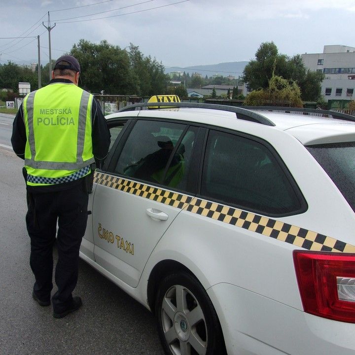 Kontrola taxislužieb na území mesta Rožňava