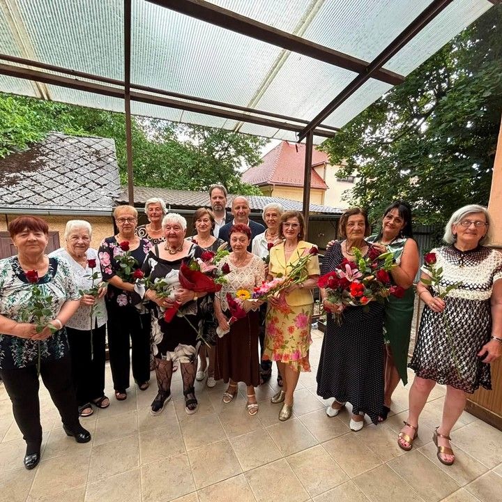 Fotka - Oslava životných jubileí členov Denného centra a JDS MO Rožňava