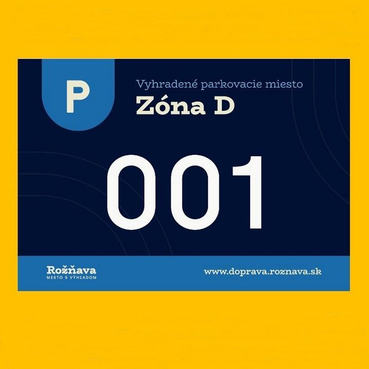 Fotka - Vyhradené parkovacie miesta v zóne D - sídlisko Juh